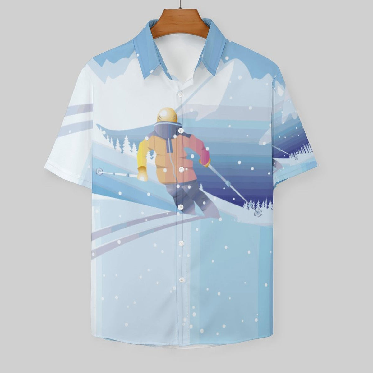Camicia Uomo Cotone Colletto Classico Manica Corta Personalizzabile