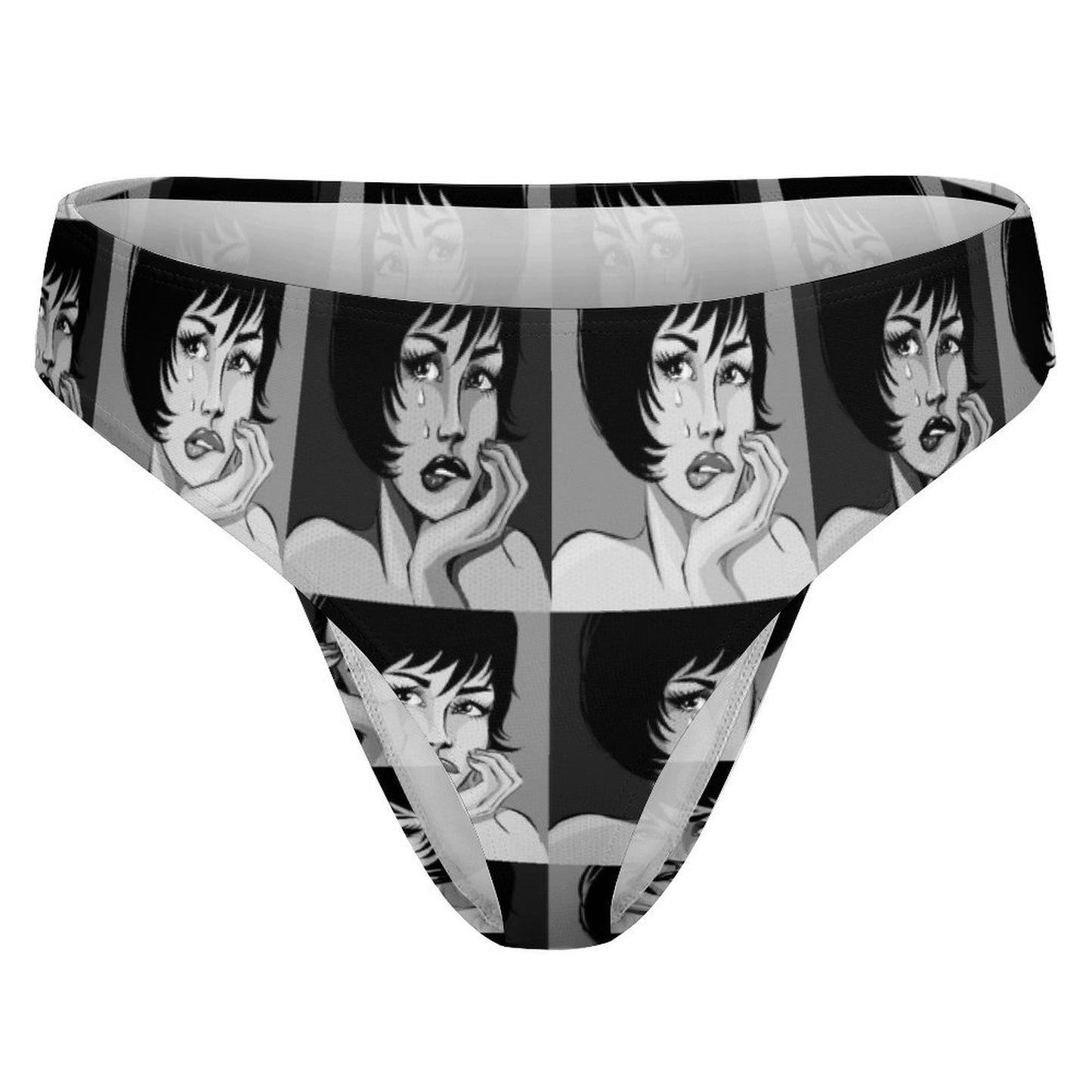 Perizoma Milk Silk Personalizzato | T-Back Invisibile Stampa HD | Intimo Donna