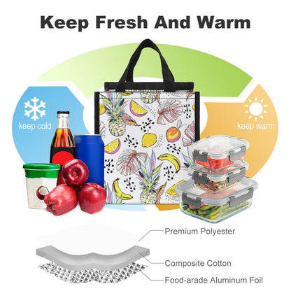 Sacchetto Pranzo Termico Pieghevole | Lunch Bag Roll-Top Personalizzata