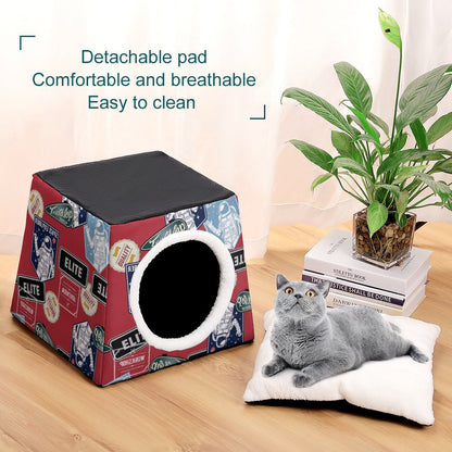 Cuccia Gatto a Capsula Spaziale | Letto Cane Chiuso Personalizzato