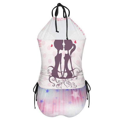 Tankini Personalizzato con Foto | Costume Due Pezzi Donna | Stampa Unica