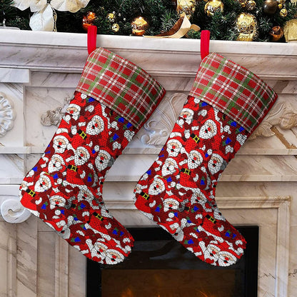 Calza di Natale con Paillettes Personalizzata | Svela la Tua Foto