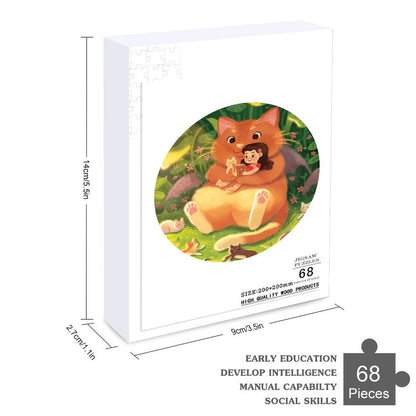 Puzzle in Legno Sagomato | Animali Nascosti & Forme Uniche | Idea Regalo Zen