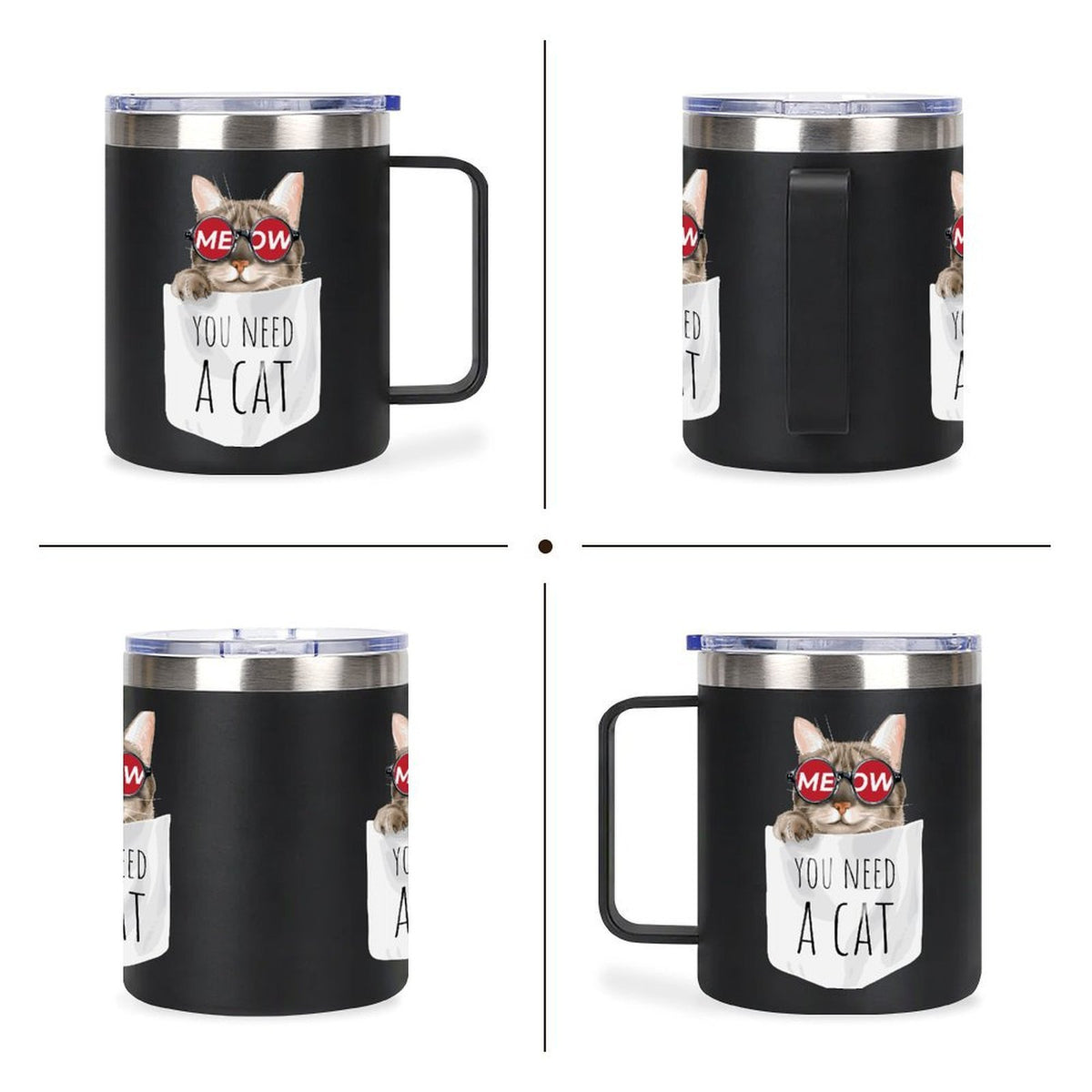 Tazza Termica Personalizzabile in Acciaio Inox 12oz Doppia Parete