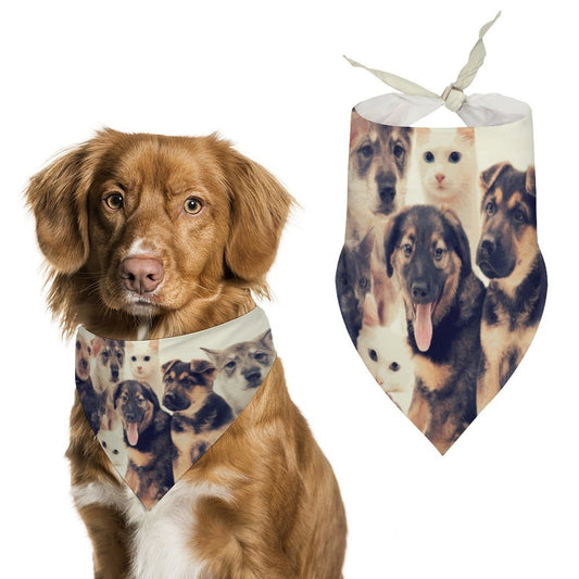 Bandana Triangolare per Animali in Poliestere Personalizzata