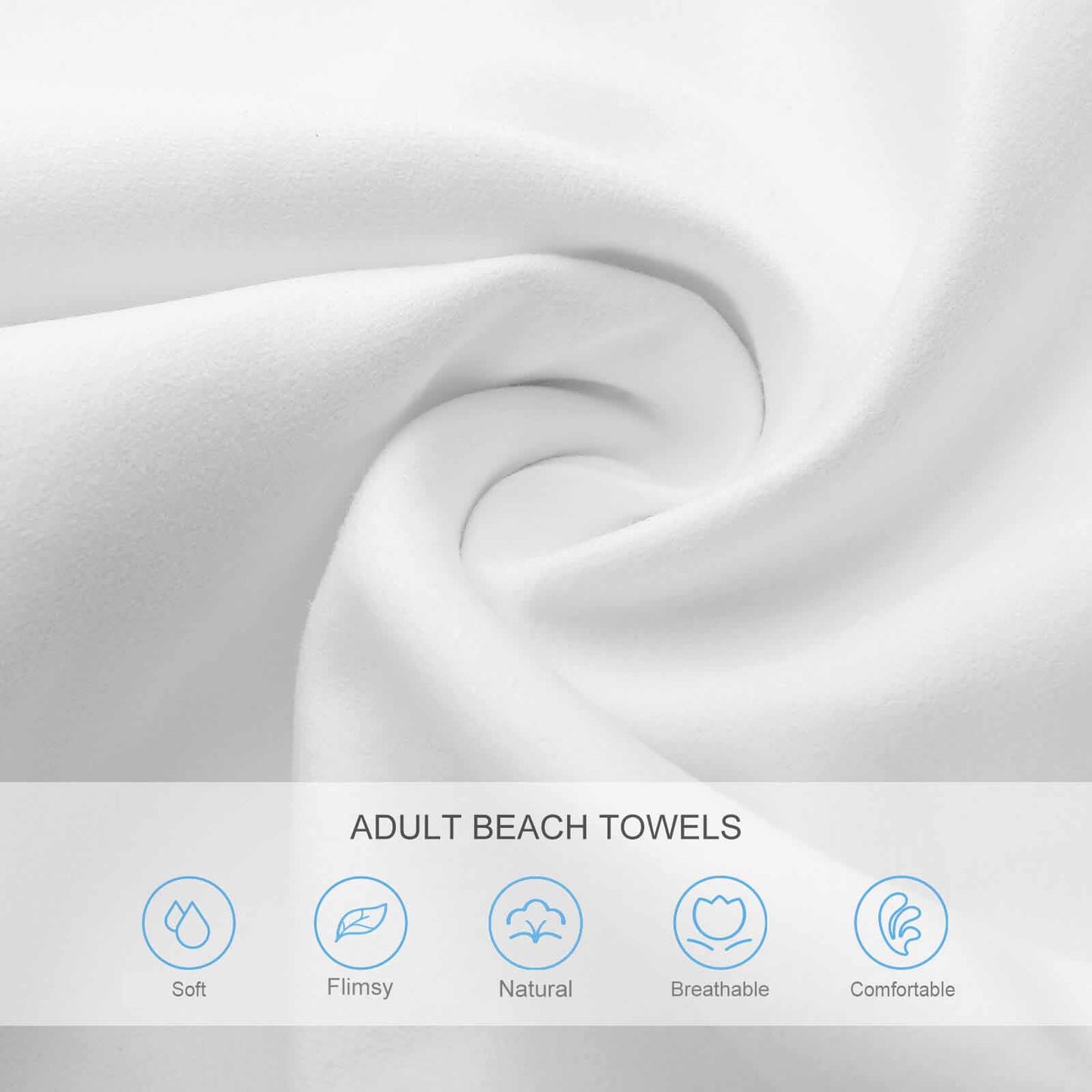 Telo Mare Adulto Personalizzato 130x80cm | Microfibra Assorbente | Stampa Unica