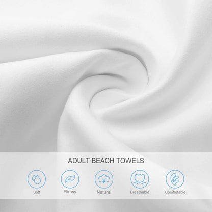 Telo Mare Adulto Personalizzato 130x80cm | Microfibra Assorbente | Stampa Unica