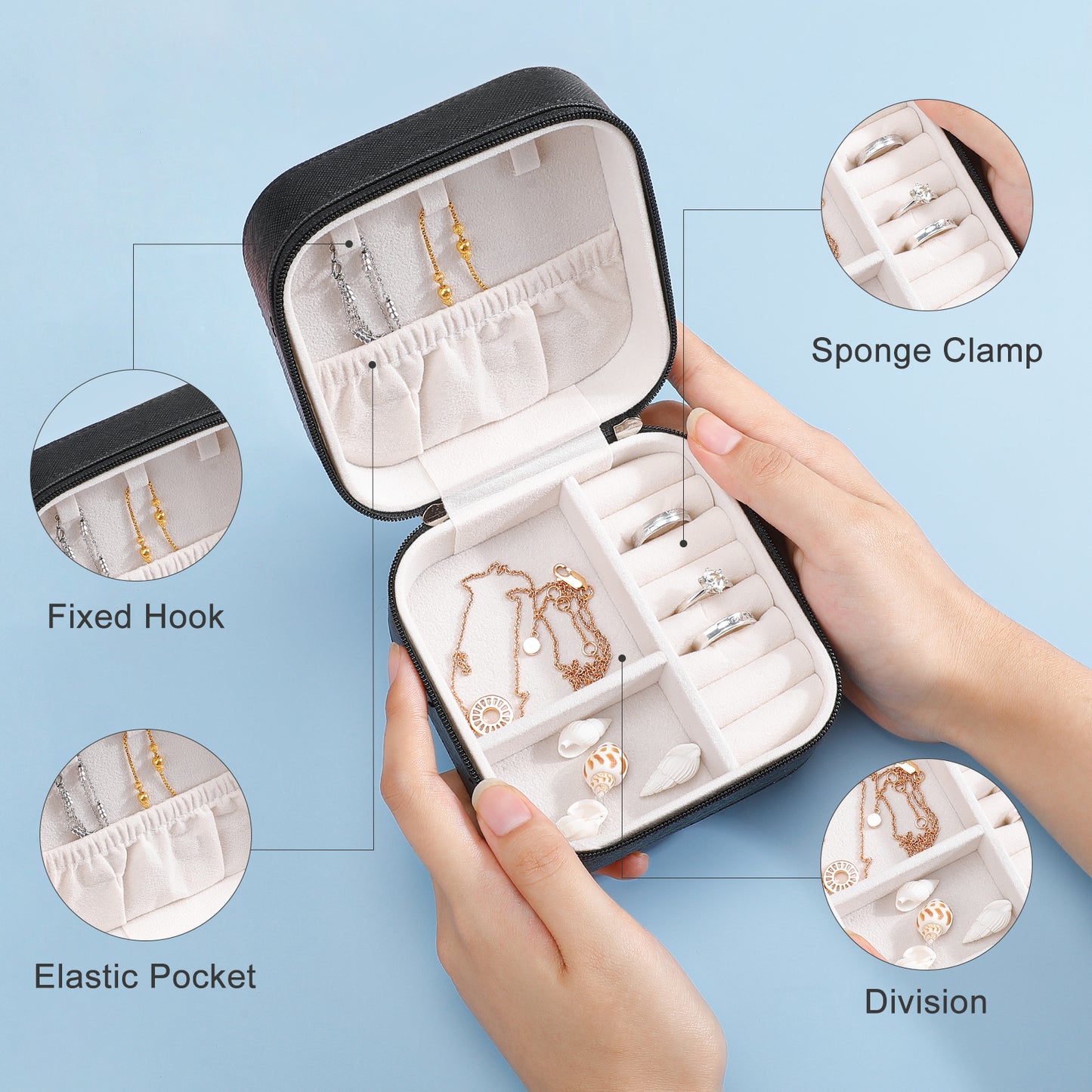 Portagioie da Viaggio Personalizzato | Custodia Elegante per Gioielli