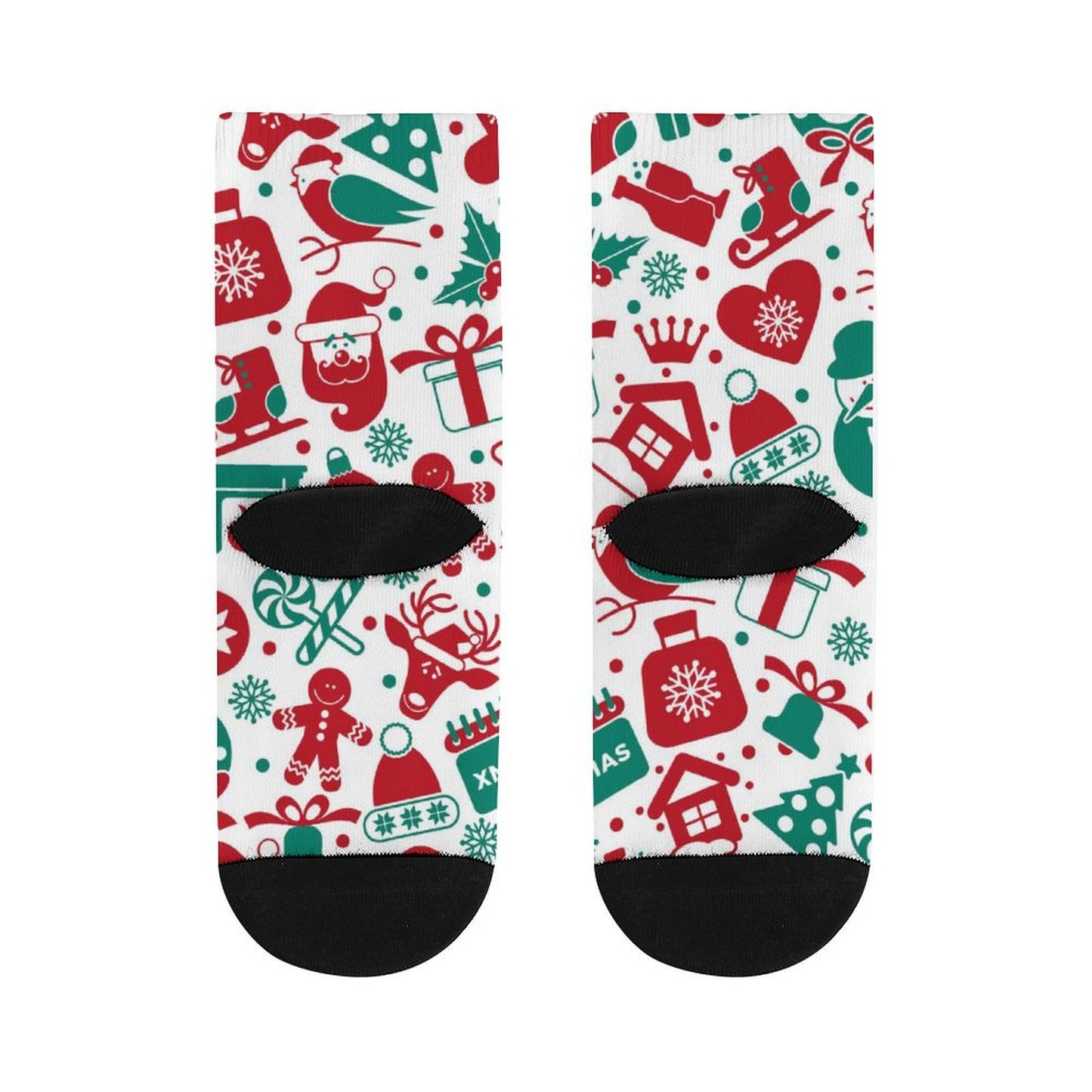 Calze Personalizzate Bicolore | Design con Punta e Tallone Neri