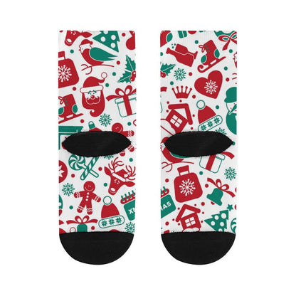 Calze Personalizzate Bicolore | Design con Punta e Tallone Neri