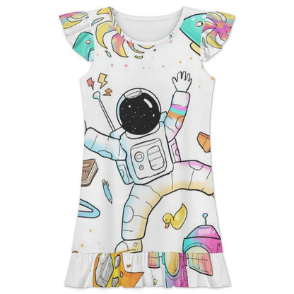 Camicia da Notte Bambina con Volant Personalizzabile