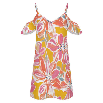 Vestito Donna Spalle Scoperte con Balze Personalizzato