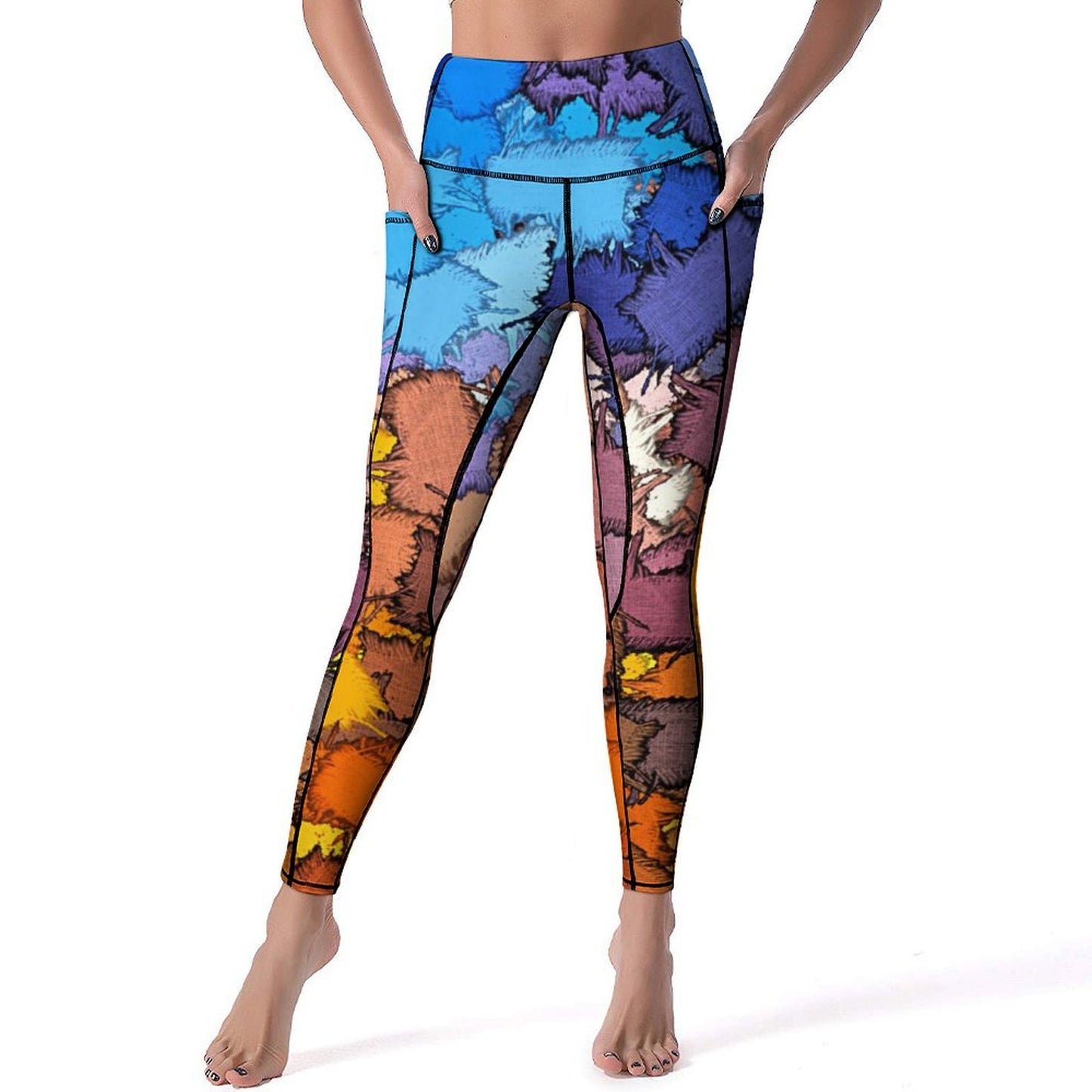 Pantaloni Yoga Alta Qualità con Doppie Tasche | Leggings Personalizzati Donna