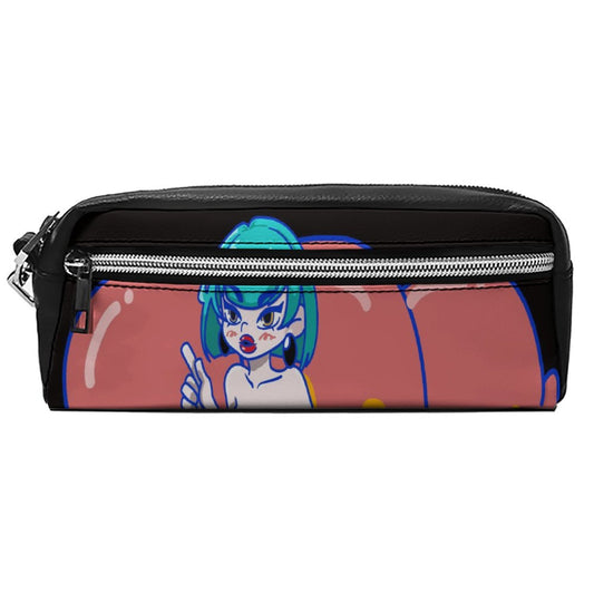 Astuccio Pelle Grande Capacità | Organizer Trucco Doppio Strato UV