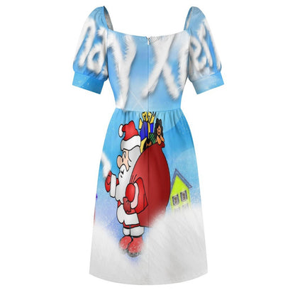 Abito A-Line Personalizzato con Foto | Vestito Estivo Sciancrato