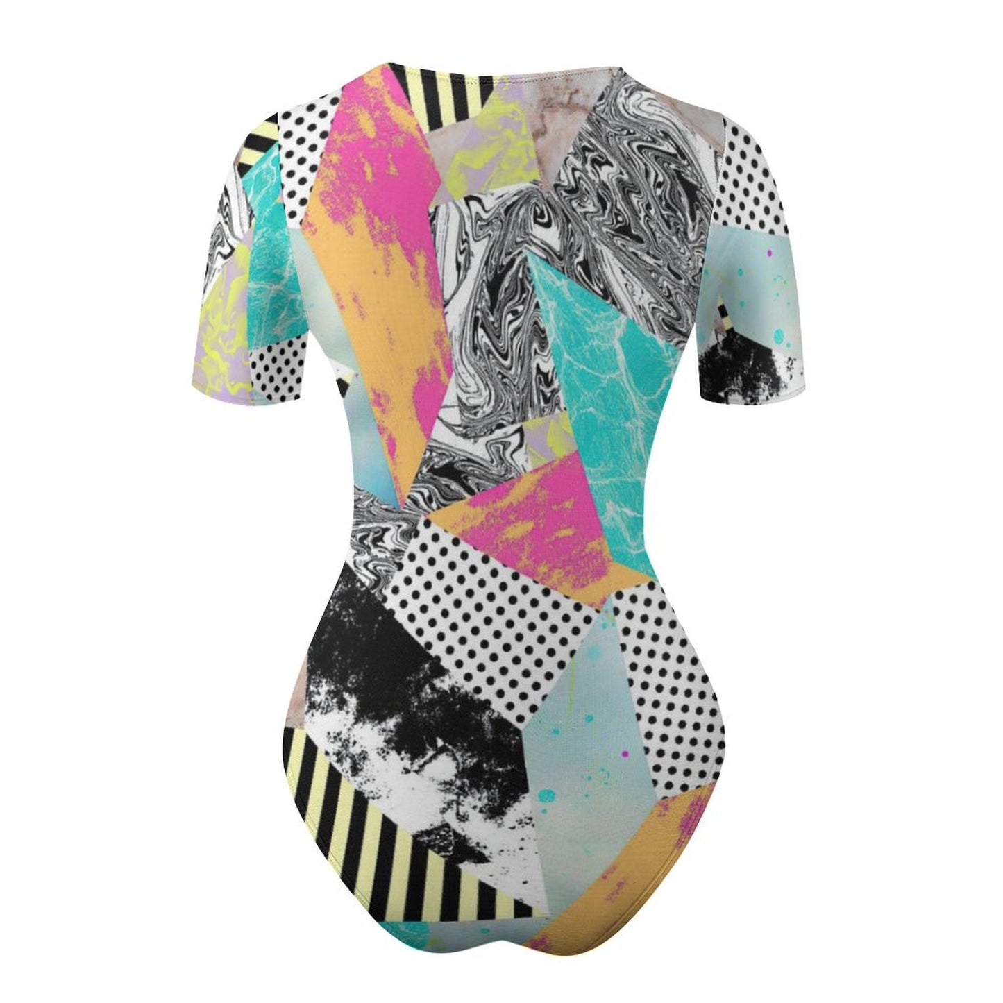 Body Donna Manica Corta Personalizzato | Bodysuit con Chiusura a Scatto