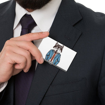 Porta Biglietti da Visita Personalizzato in Alluminio | Con Logo