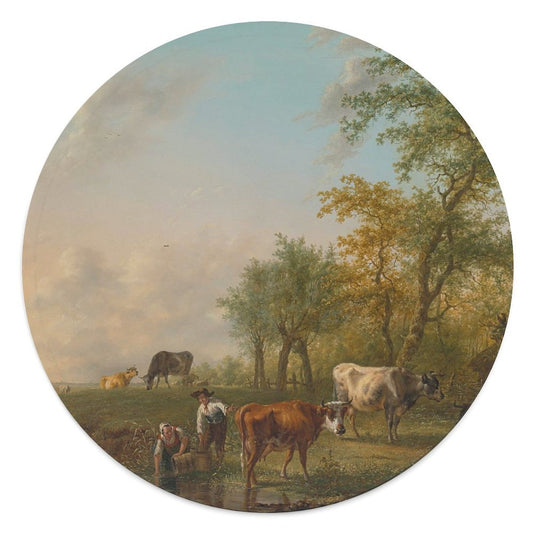 Copertina Neonato Rotonda Personalizzata | Tappeto Gioco Morbido con Foto