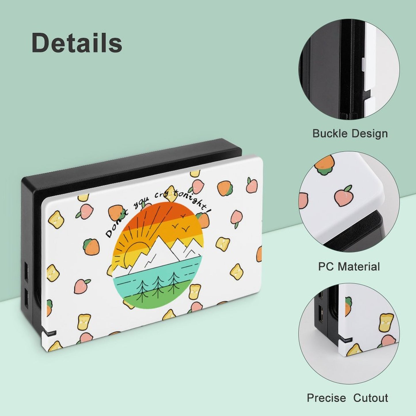 Cover Dock Nintendo Switch Personalizzata | Faceplate PC Rigida Anime