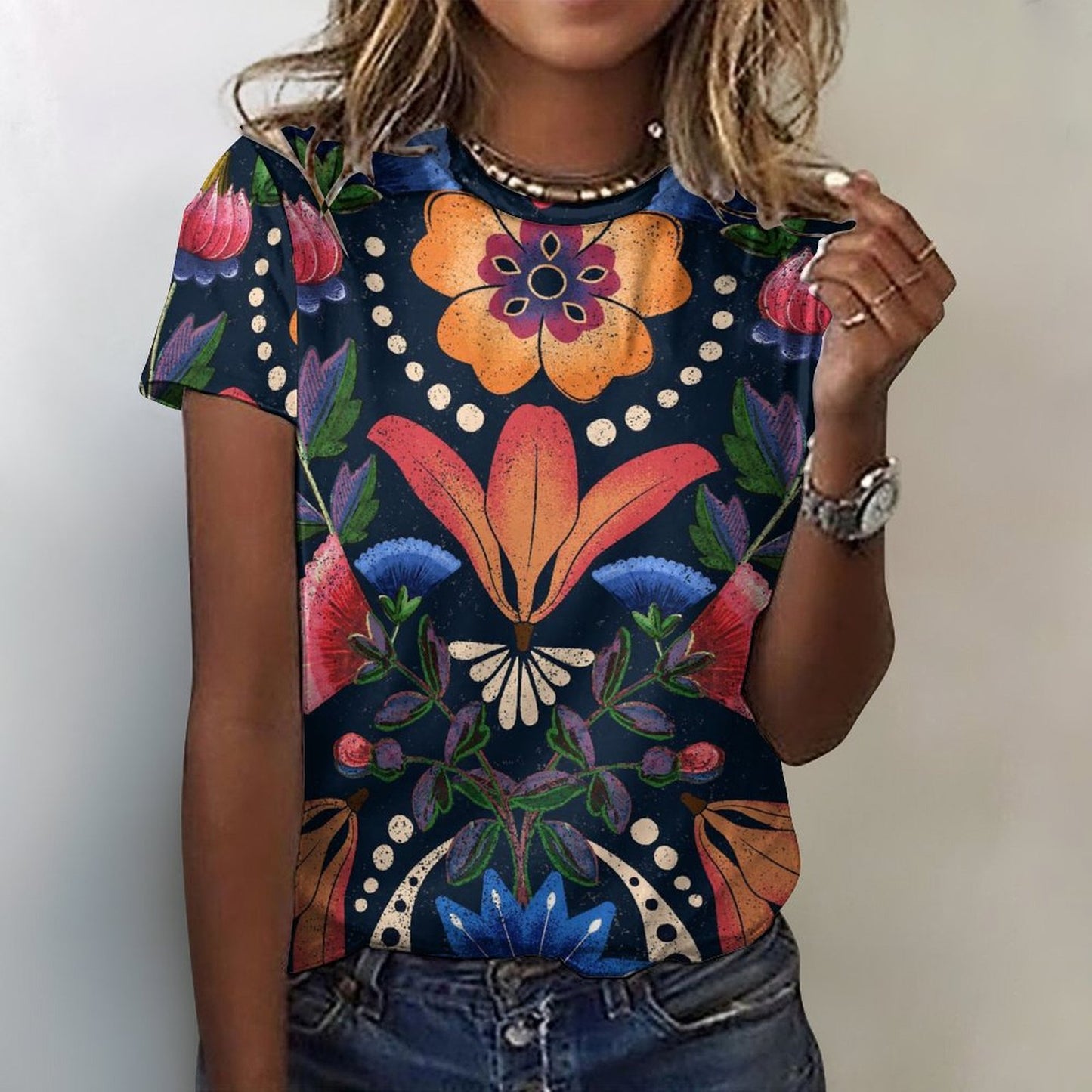 T-shirt Donna in Cotone Personalizzata | Stampa Foto e Design Unici