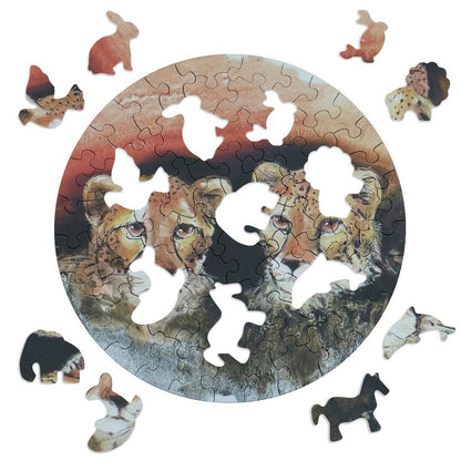 Puzzle in Legno con Forme Animali | Personalizzato con la Tua Foto