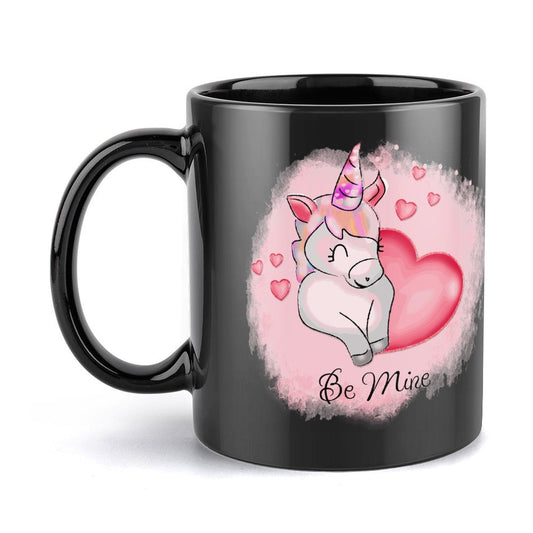 Tazza Nera Personalizzata in Ceramica | Stampa Foto/Testo | Idea Regalo Unica