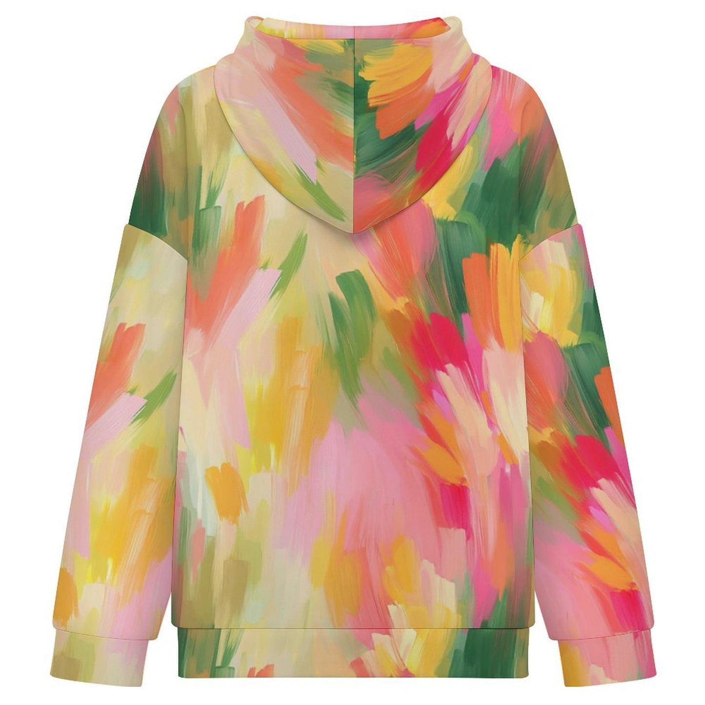 Felpa donna con cappuccio e zip completa in tessuto ad aria personalizzabile