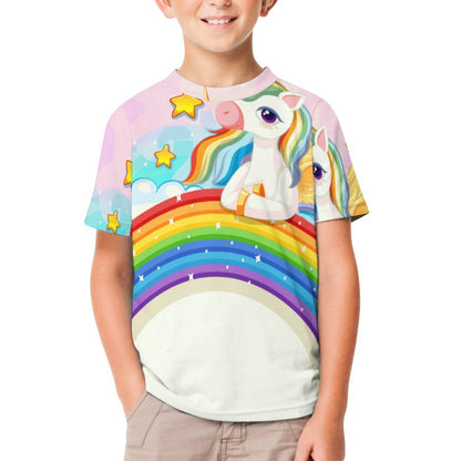 T-Shirt Bambino Tecnica Personalizzata | Tessuto Mesh Traspirante | Stampa Unica