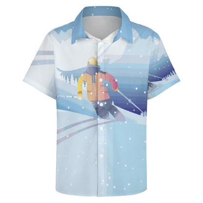 Camicia Uomo Cotone Colletto Classico Manica Corta Personalizzabile