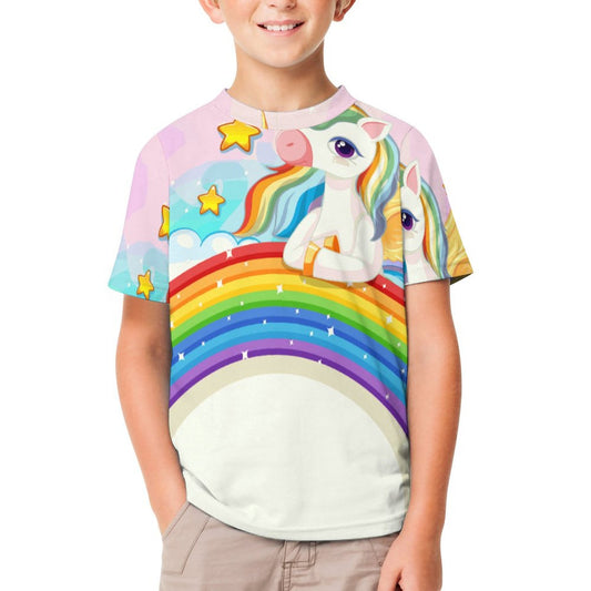 T-Shirt Bambino Tecnica Personalizzata | Tessuto Mesh Traspirante | Stampa Unica
