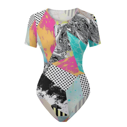 Body Donna Manica Corta Personalizzato | Bodysuit con Chiusura a Scatto