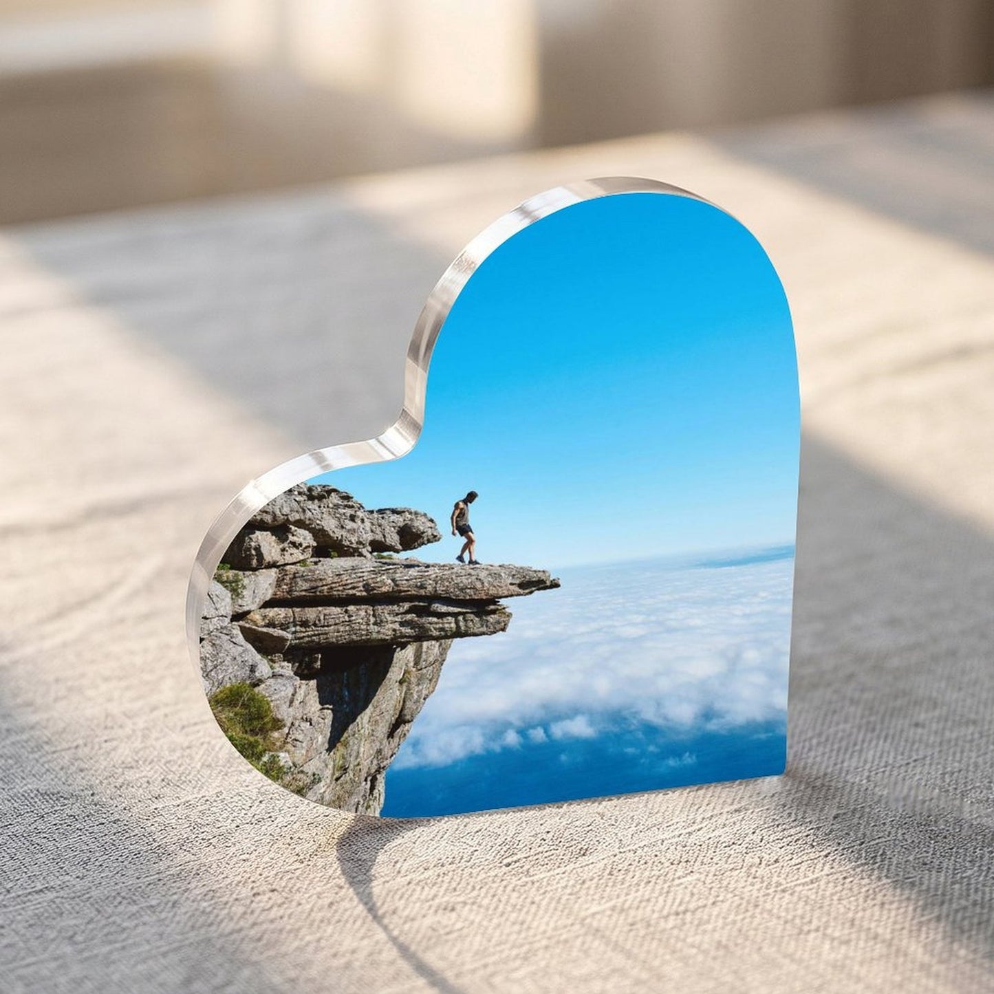 Ornamento da tavolo in acrilico personalizzato con stampa UV per decorazione e regalo