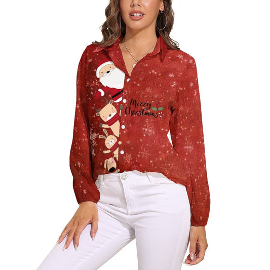 Camicia Casual da Donna Stile Vintage Personalizzata