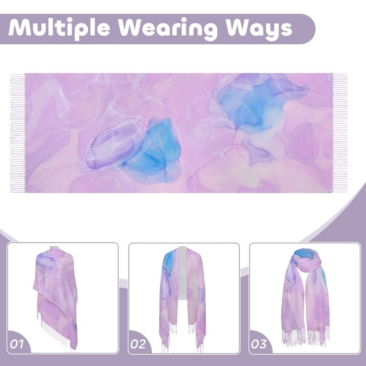 Sciarpa in Finto Cashmere Personalizzata | La Tua Opera d'Arte da Indossare