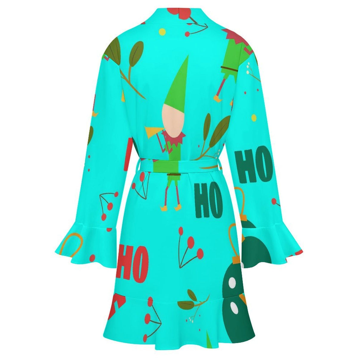Vestaglia Leggera Personalizzabile da Donna con Maniche a Volant