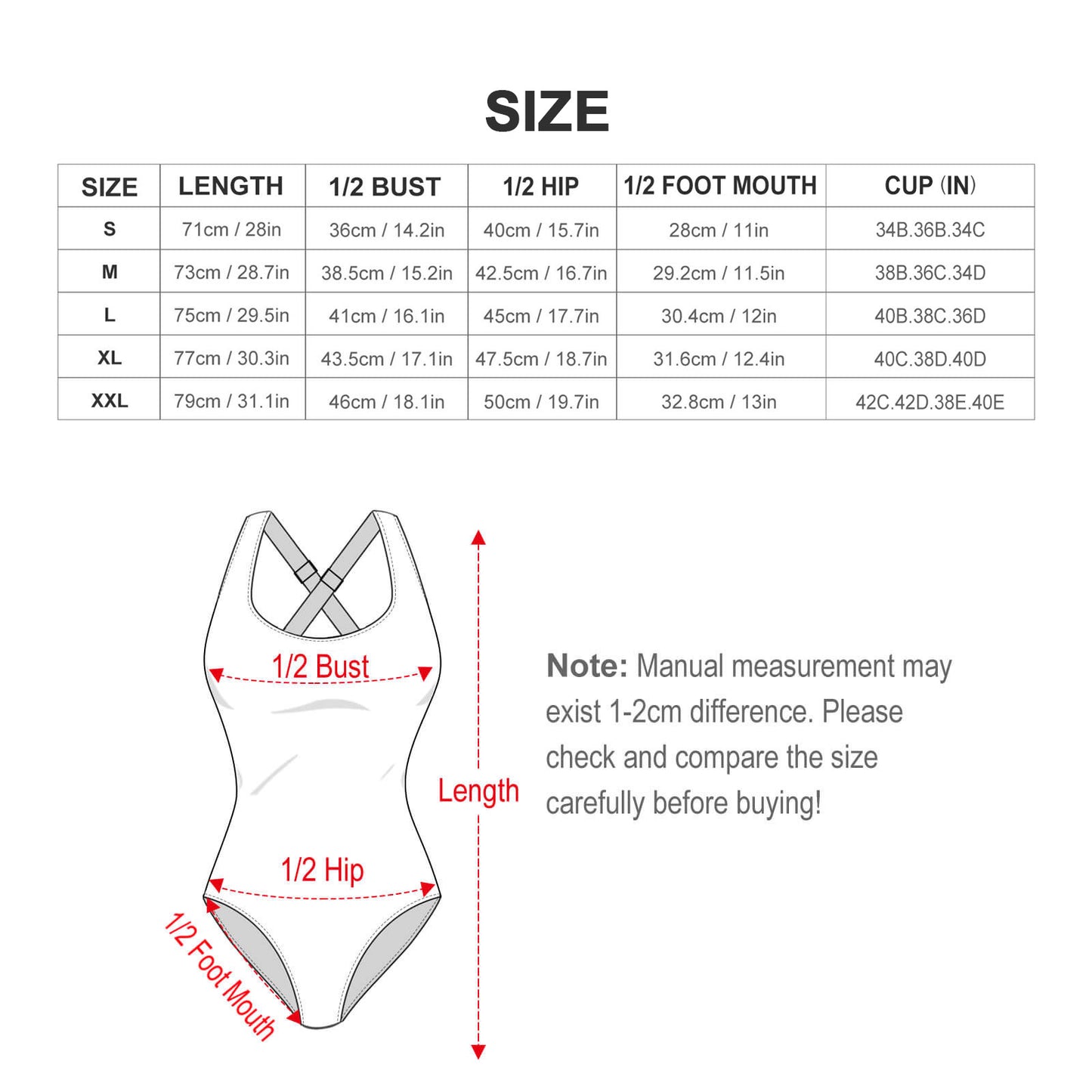 Costume Intero Personalizzato Regolabile | Body Shaping Laccetti Laterali
