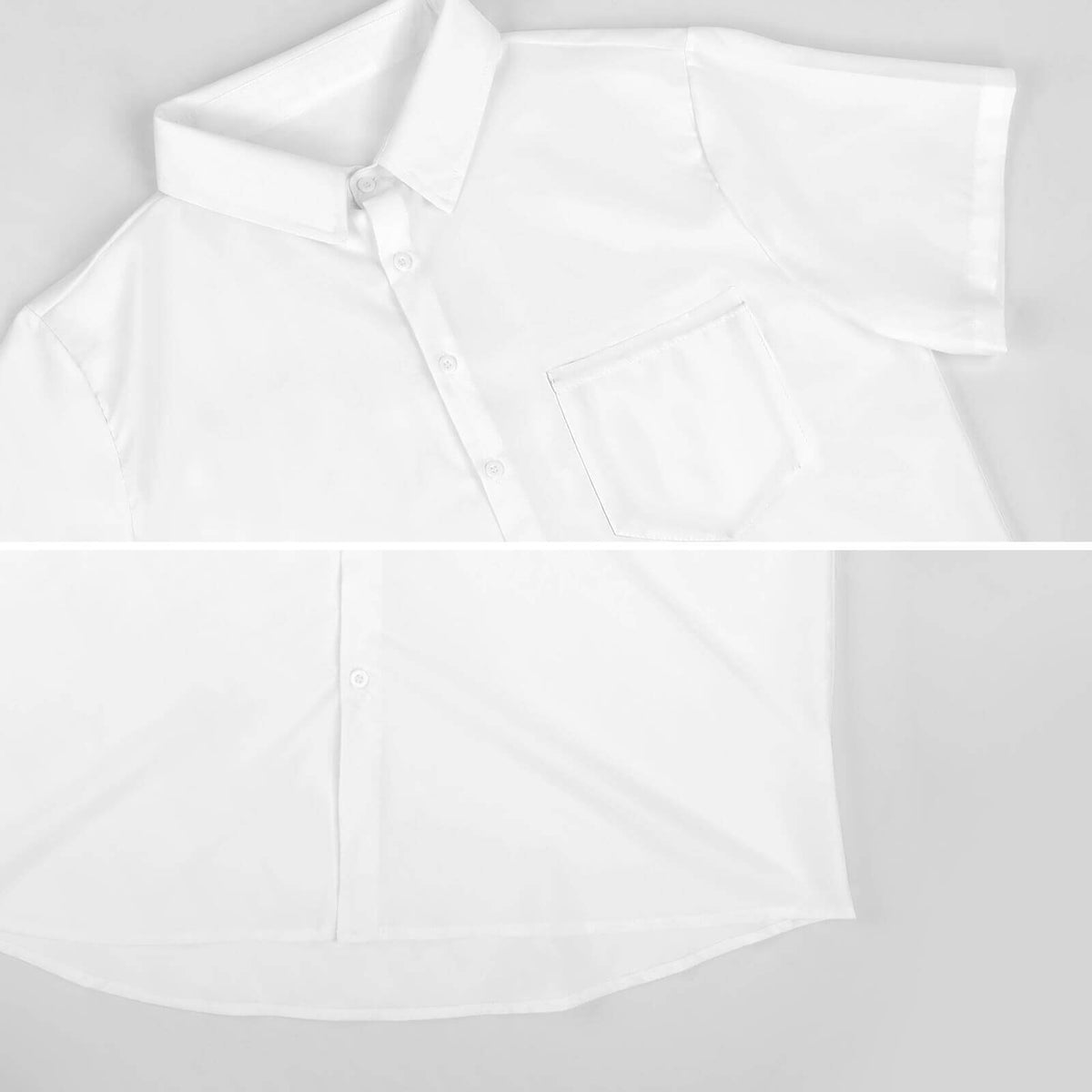 Camicia Uomo Cotone Colletto Classico Manica Corta Personalizzabile
