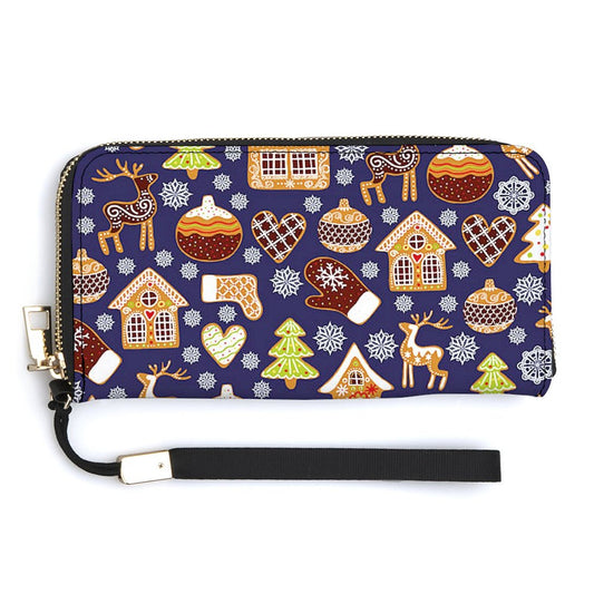 Portafoglio Donna Grande Zip-Around | Clutch Personalizzata Pelle PU