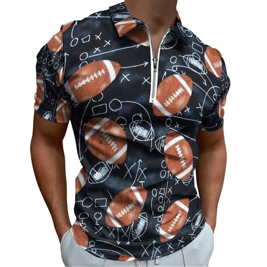 Polo Uomo Zip Personalizzata in Puro Cotone | Stampa la Tua Foto