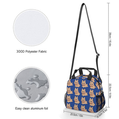 Lunch Bag Termica Crossbody | Borsa Porta Pranzo 300D Personalizzata