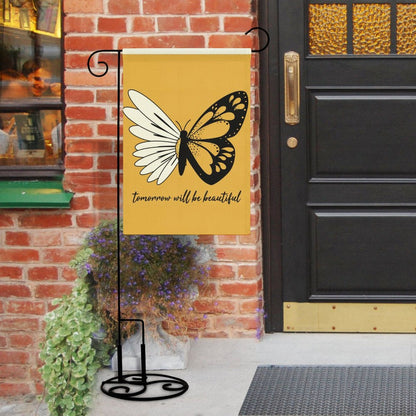 Bandiera da Ingresso in Lino Personalizzata | Il Tuo Messaggio di Benvenuto