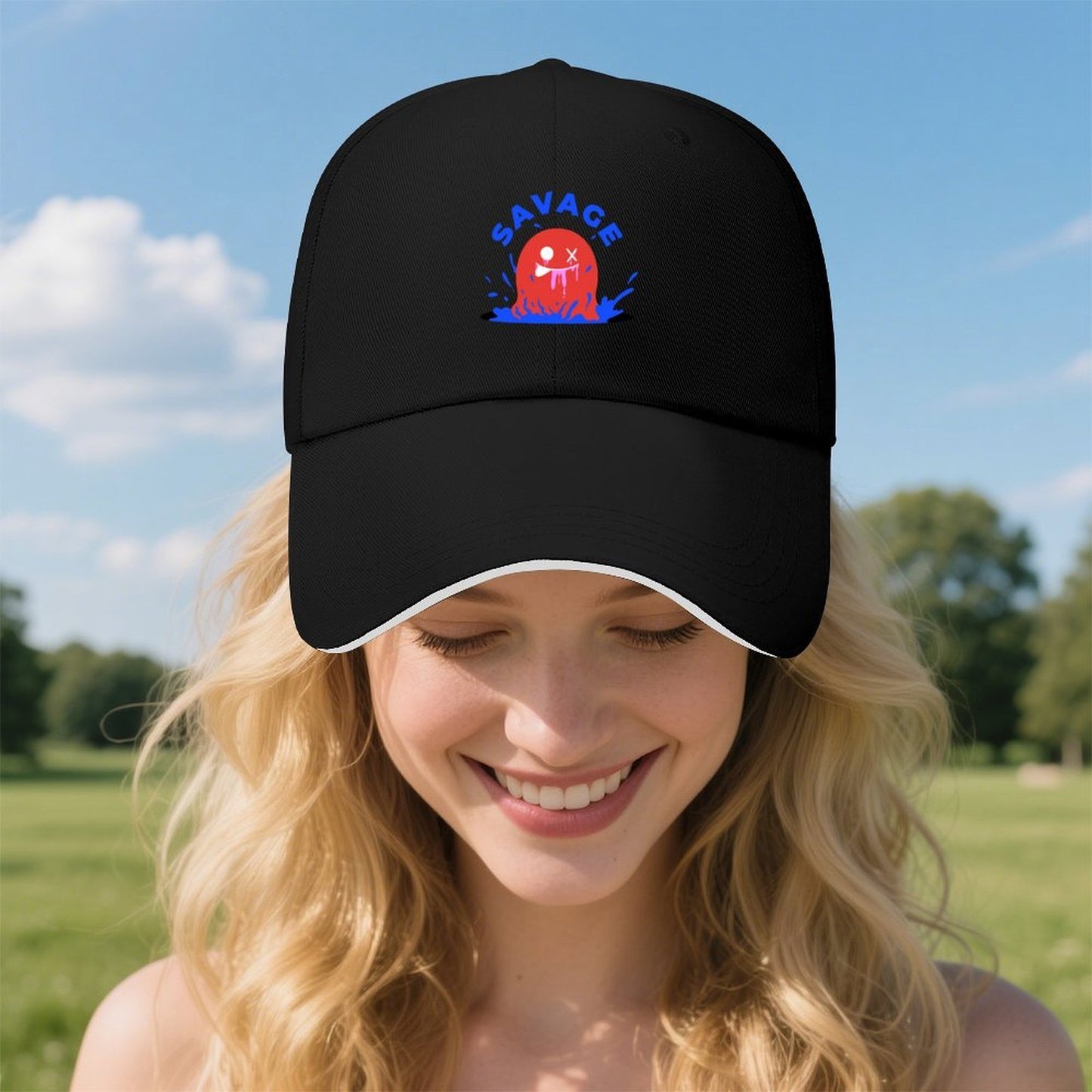 Cappellino Baseball Sandwich Personalizzato in Misto Cotone con Stampa Logo