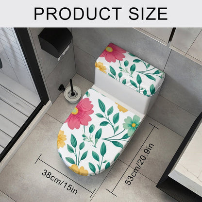 Set Copriwater Personalizzabile 2 Pezzi in Poliestere per Bagno