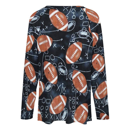 T-Shirt Oversize Donna Scollo V | Doppio Strato Anti-Piega | S-5XL