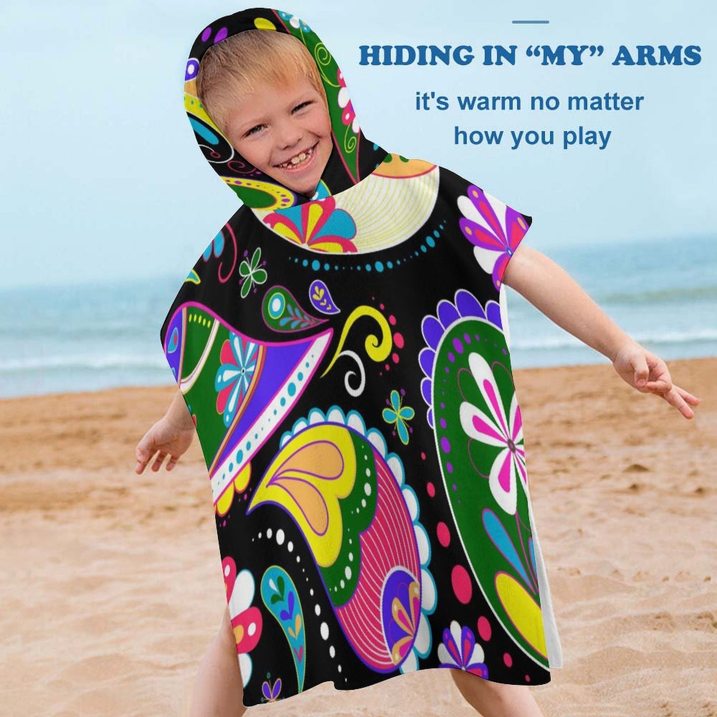 Poncho Asciugamano per Bambini Personalizzato | L'Abbraccio Magico