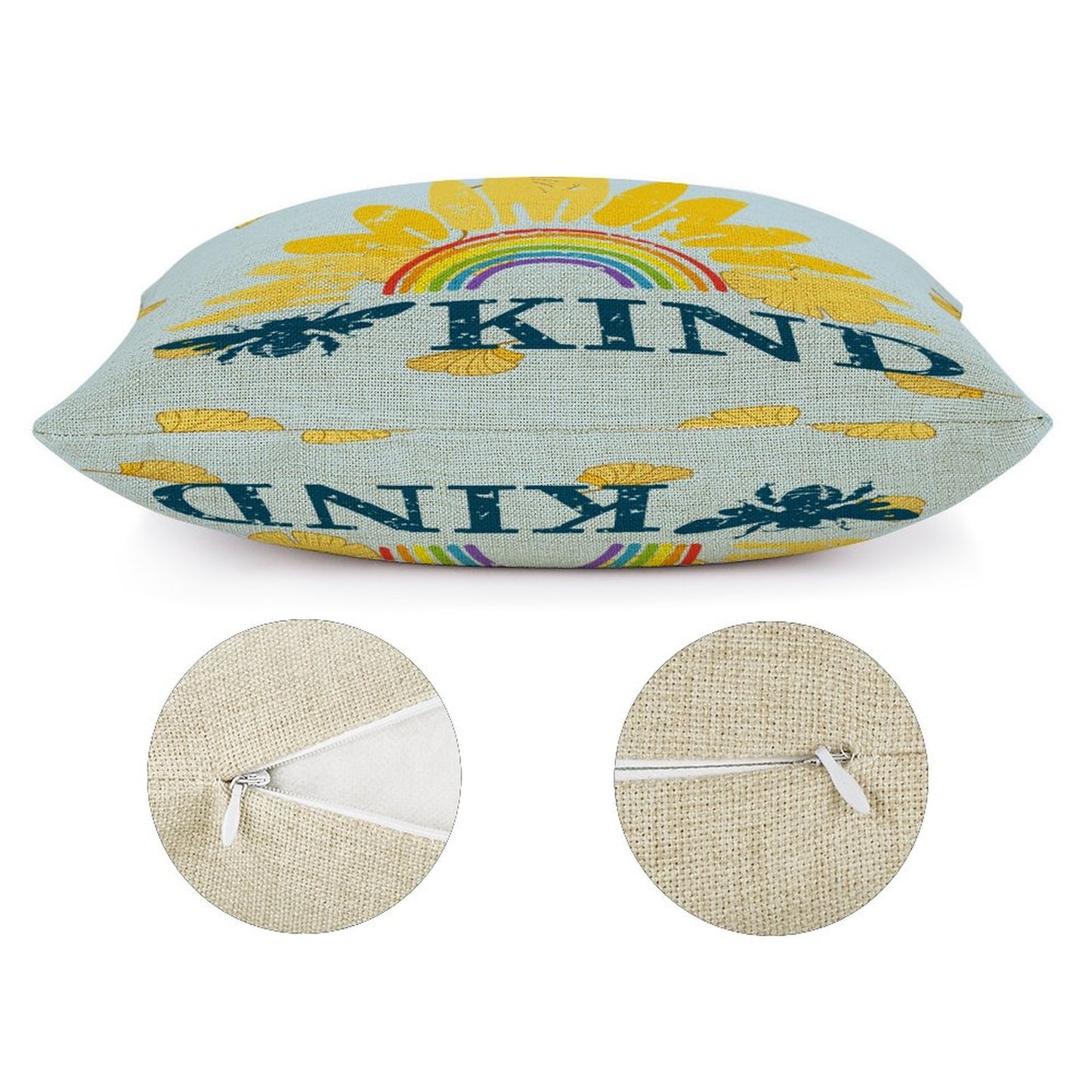 Federa Cuscino Lino 45x45 Personalizzata | Stile Farmhouse Rustico