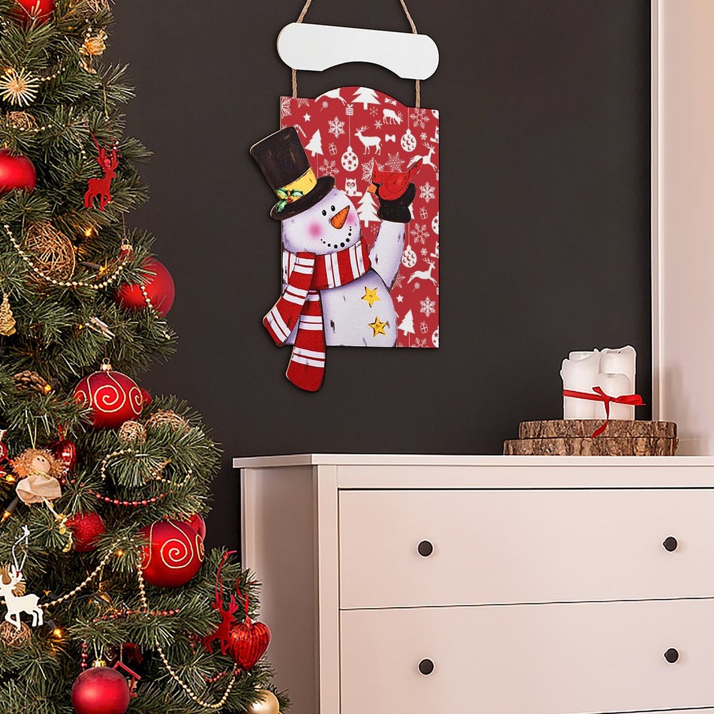 Quadro Natalizio in Legno da Parete | Il Tuo Sorriso d'Inverno