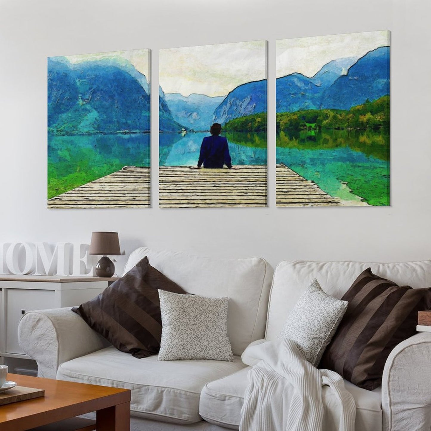 Trittico Verticale da Foto Singola | Stampa su Tela a 3 Pannelli