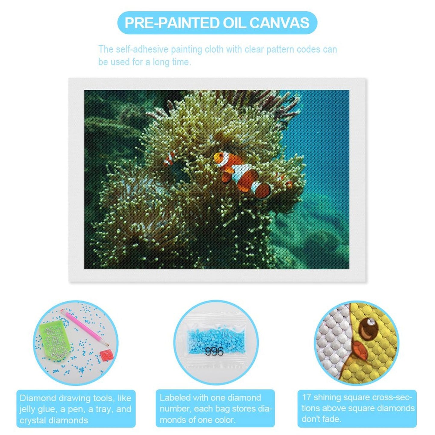 Diamond Painting Personalizzato (Diamanti Rotondi) | Illumina la Tua Foto