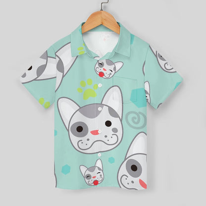 Camicia Bambino Personalizzata Maniche Corte | Stampa Foto su Camicia